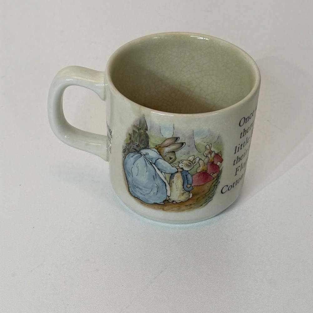 Wedgwood Peter Rabbit Mug Beatrix Potter Made in England Vintage